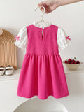 summer cross-border e-commerce textured knit patchwork a-line princess dress