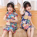 exportdresskidshan dynastyelegant tang suit ethnic style children's clothing small and medium children's princess dress girlscheongsam