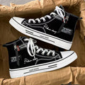 Men's canvas shoes 2025 new winter black athletic versatile casual sneakers men's spring/autumn high-top skate shoes