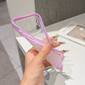 Two-in-one color-blocked phone case for apple 17 pro max, macaron matte iphone 16 soft case, also compatible with iphone 12