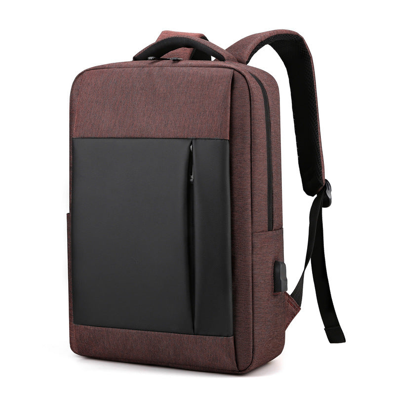 New business trip leisure large capacity computer bag men and women backpack USB temperament commuting can print logo