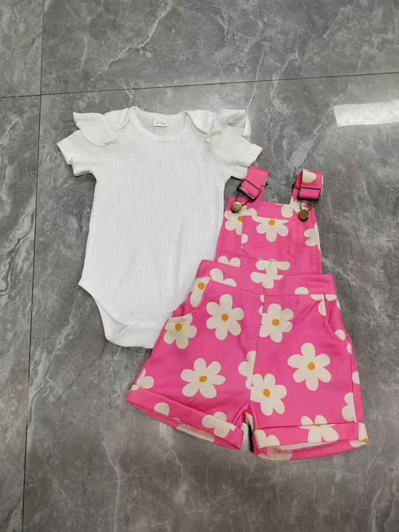 Children's clothing  cross-border fashionsummer children's clothing multi-color short-sleeved khaki + full printed picture