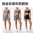 new arrival antibacterial fabric outdoor fitness pilates running fitness wear slimming lookcontrast color yoga wear suit for women