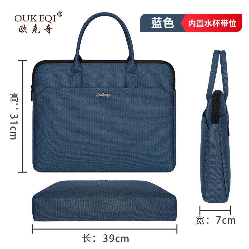 Business office conference bag oxford cloth tote document bag men's briefcase laptop bag business bag with logo printing