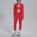 Seamless cross-border yoga set: tummy control, slimming, quick-dry activewear for fitness, outdoor leisure, running, and sports - multi-piece set