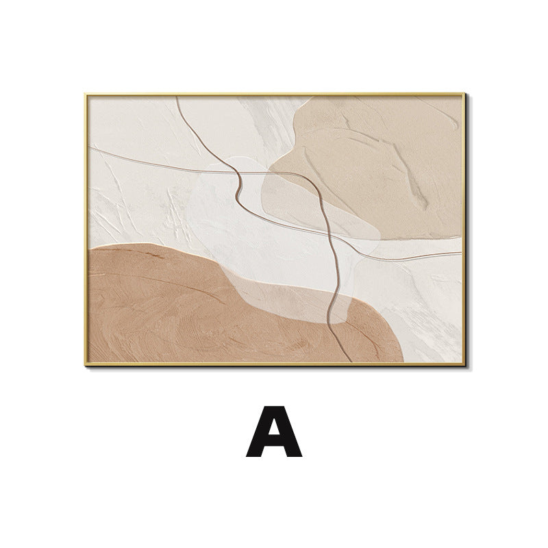 Cream wind meter box decorative painting Morandi mural minimalist abstract art high sense blocking distribution box hanging painting