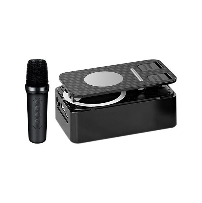 Customizable logo phone stand with bluetooth speaker and power bank - 3-in-1 multifunctional desktop stand