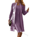 in-stock new women's colorful lace cardigan dress two-piece outfit for , , and export