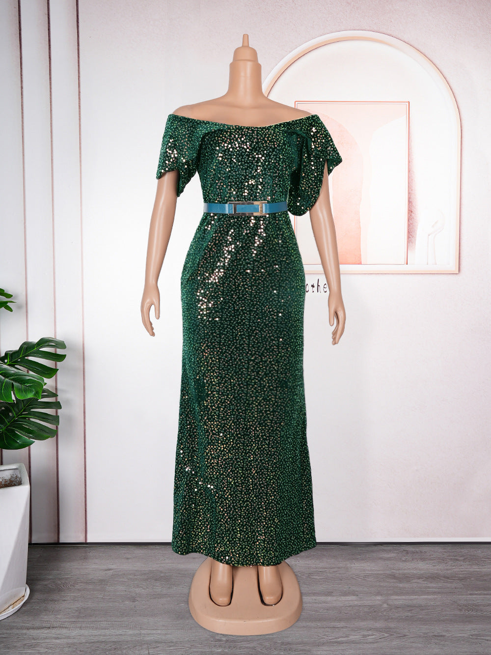 African, european, and american plus-size evening gowns for banquets, events, car shows, models, ceremonies, and hostesses - sequined, sexy, and slim-fitting dresses