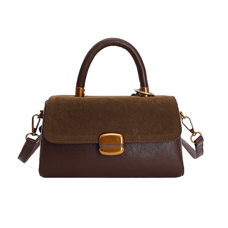 new 2025 autumn shoulder bag - minimalist and stylish small square bag in trendy "maillard" colors - versatile crossbody bag