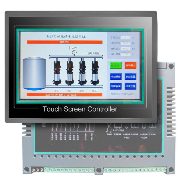 Frequency conversion constant pressure water supply controller 7-inch touch screen non-negative pressure water pump inverter Various controls are efficient and stable