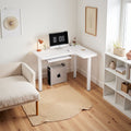 Bedroom corner desk - easy to place study table, corner office desktop computer desk, small home simple desk