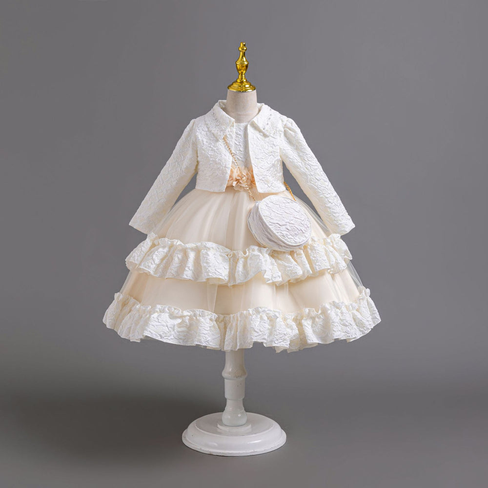 New three-piece skirt kids dress tutu princess skirt girl piano performance dress baby dress