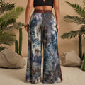 2025 summer amazon fashion cross-border bohemia printing casualhigh waistloose pantspants