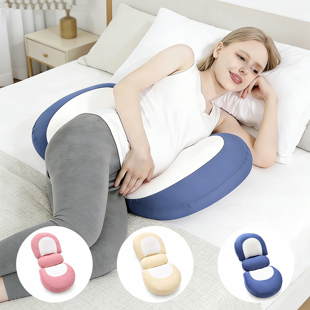 cold-sensing double-color side-sleeping pillow, abdominal side-sleeping multifunctional waist cushion, maternity pillow, waist pillow for pregnant women