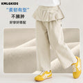 autumnew arrivalgirl side curtain lacestraight-leg pantsk-styleeasiest for matchcasualfashionruffles pants