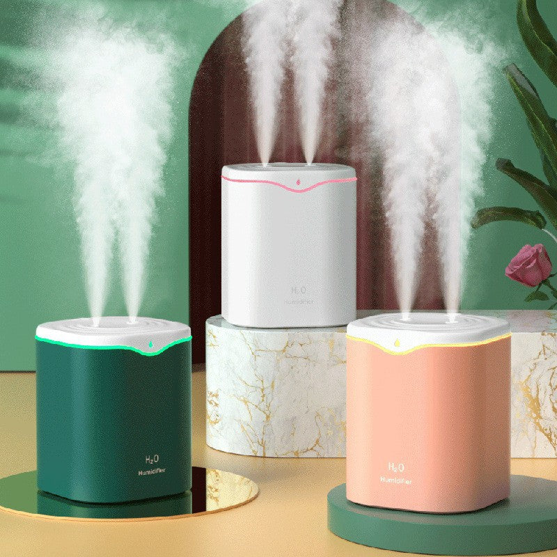 large capacity transparent humidifier with digital display, night light, quiet operation, hydration, gift for office, pregnant women, and baby bedroom