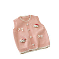 Girlknittingvestkt catknitting shirtvest layering new arrivalkids little girl sweaterwaistcoat vest