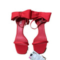 Za2024summernew arrival high-heeled one-piece back heel bowsfashionfashionoutwear women's sandals