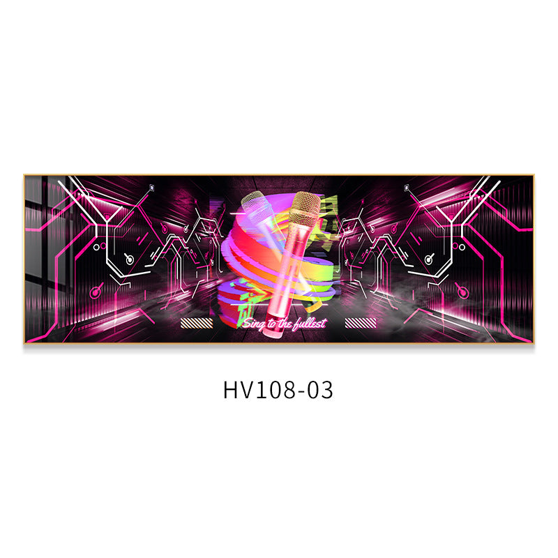 KTV box decoration painting hanging painting club room bar nightclub LED with light luminous lighting background wall mural