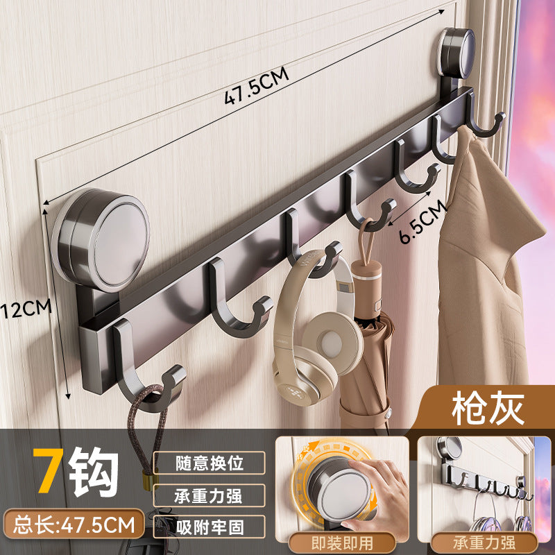 Suction cup hook bathroom punch-free towel rack strong load-bearing bathroom wall-mounted wall hanging clothes hook traceless sticky hook