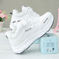Low ankle cotton shoes for women 2025winternew arrivalk-style leather fleece-linedheattechflats female student sports sneakers for women