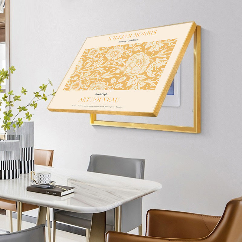 Nordic wind meter box decorative painting niche art distribution box blocking mural weak electric box power switch hanging painting