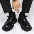 Men's business leather shoes - winter 2025 new collection: youthful british style, thick-soled, suit-ready, casual trendy shoes for students