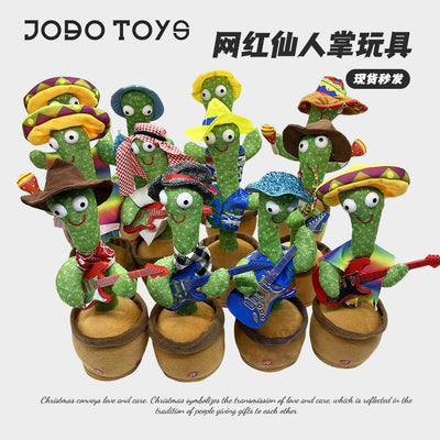 popular funny cactus dancing and singing, learning to speak, twisting and funny toys, kids birthday gifts