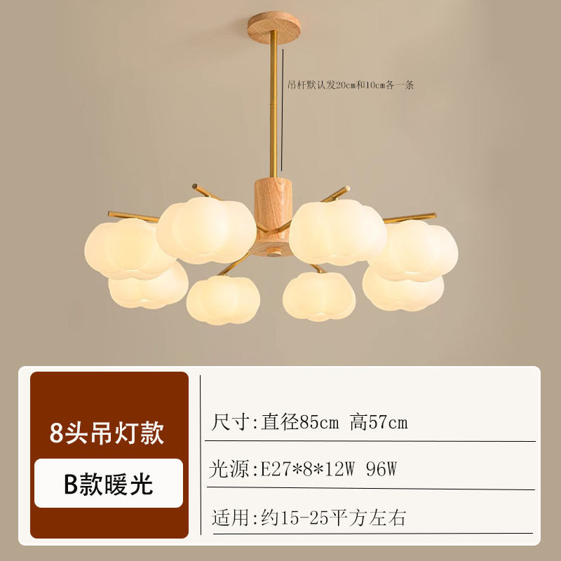 Log living room chandelier dining room light Japanese-style wabi-sabi wind homestay lighting retro wind hotel shop light bedroom lighting