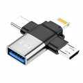 Otg adapter is suitable for apple type-c android three-in-one multi-function converter usb3.0 mobile phone card reader