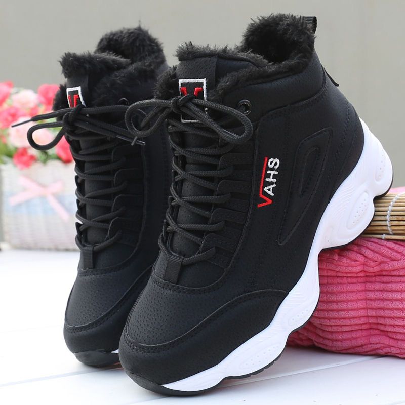 Women's snow boots - non-slip, new 2025 winter collection, fleece-lined, extra thick, waterproof, casual warm cotton shoes, women's ankle boots, chunky sole
