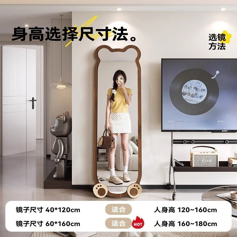 Bear full-length mirror floor mirror girl bedroom popular full-length mirror fitting mirror for home wall-mounted mirror
