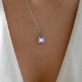 Wholesale crystal gemstone necklaces - european & american cross-border, niche, high-end design jewelry for women - summer snake chain necklaces