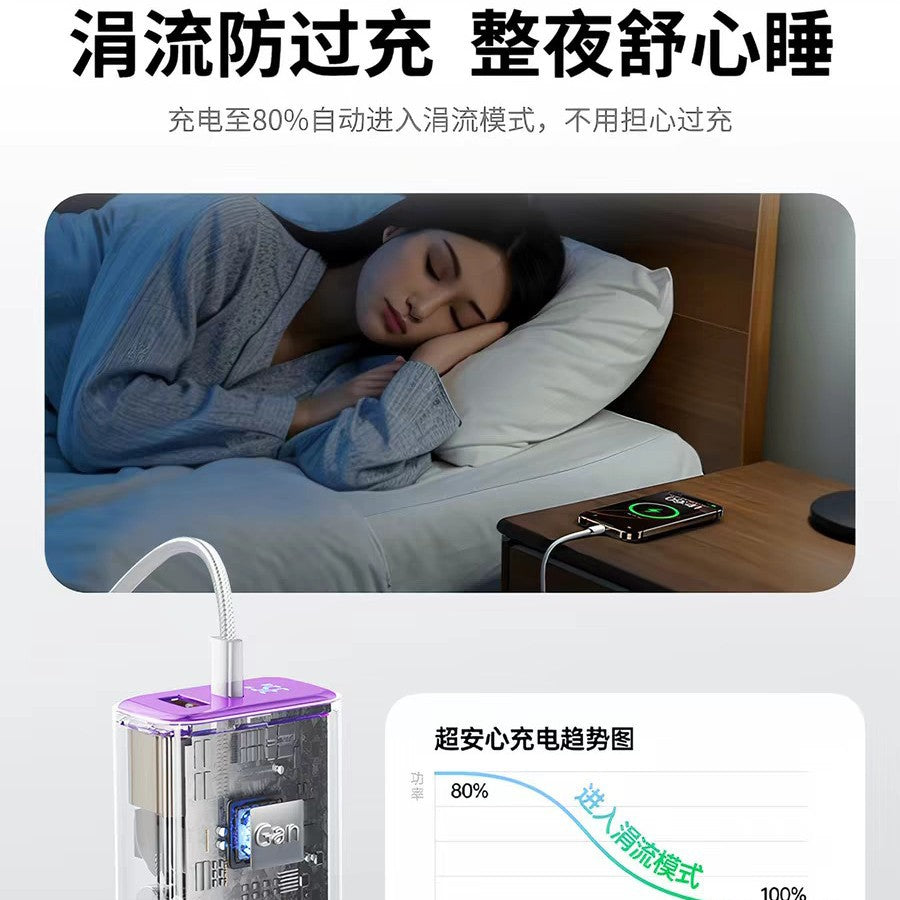 35w gan charger for apple 17, 16 fast charging adapter, dual-port charging head, pd data cable set wholesale