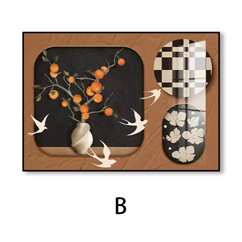 Medieval style meter box decorative painting household occlusion distribution box power box switch box signal box no punching pictures