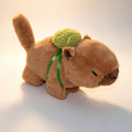 Influencer capybara slap bracelet - plush doll style wristband with frog, turtle, and football charms - soft, cute, and stress-relieving