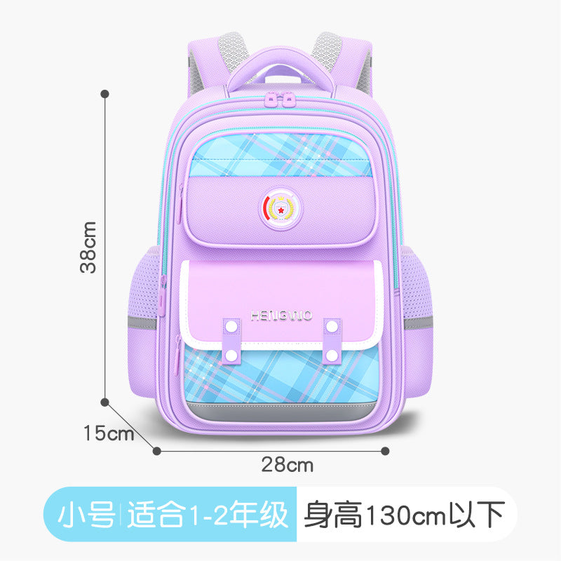 Factory direct hengwo new school backpacks, grades 3-6, double shoulder straps, back pain relief, large capacity elementary school backpack