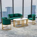 1+1+2+ long coffee table "dark green velvet"