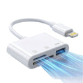 Type-c phone sd card reader, compatible with apple 15, otg adapter cable, tf memory card storage, usb 2-in-1