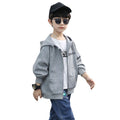 Boys' fleece-lined hoodie jacket - new autumn collection - outerwear for older boys and teens - winter apparel - student baseball jacket cardigan
