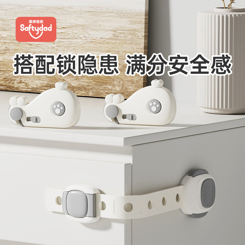 Child safety lock to prevent baby from opening door, drawer, anti-locking buckle, kidssecurity lock, refrigerator lock, baby anti-pinch lock