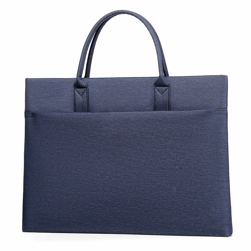 New Men's Portable Documents Information Bag Computer Bag Business Office Meeting Bag Wholesale Stylish Simple Briefcase