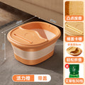 Wavy square [with lid] vibrant orange + mugwort sachets 30-pack
