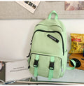 Spring backpack new colorway: mint green schoolbag for middle and high school students, casual travel, couples, and college students - breathable and lightweight