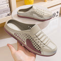 Men's summer new breathable mesh slides - slip-on, backless, casual beach sandals with trendy perforated design