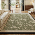 French-style rug for living room, bedroom, bedside, coffee table, sofa - soundproof, vintage, non-slip, summer cooling ice silk mat