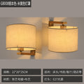 Custom hotel bedside wall lamp bedroom wall sconce fabric shade reading light cross-border american style indoor minimalist lampshade led light