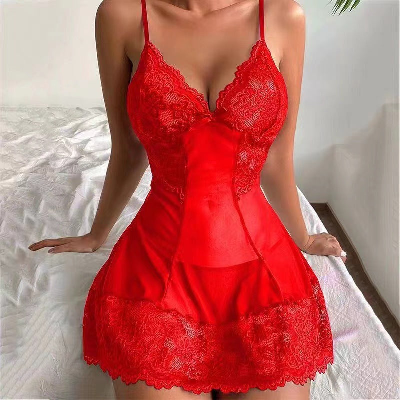 cross-border hot selling  skirt  supply european and american sexy lingerie sexy temptation lace