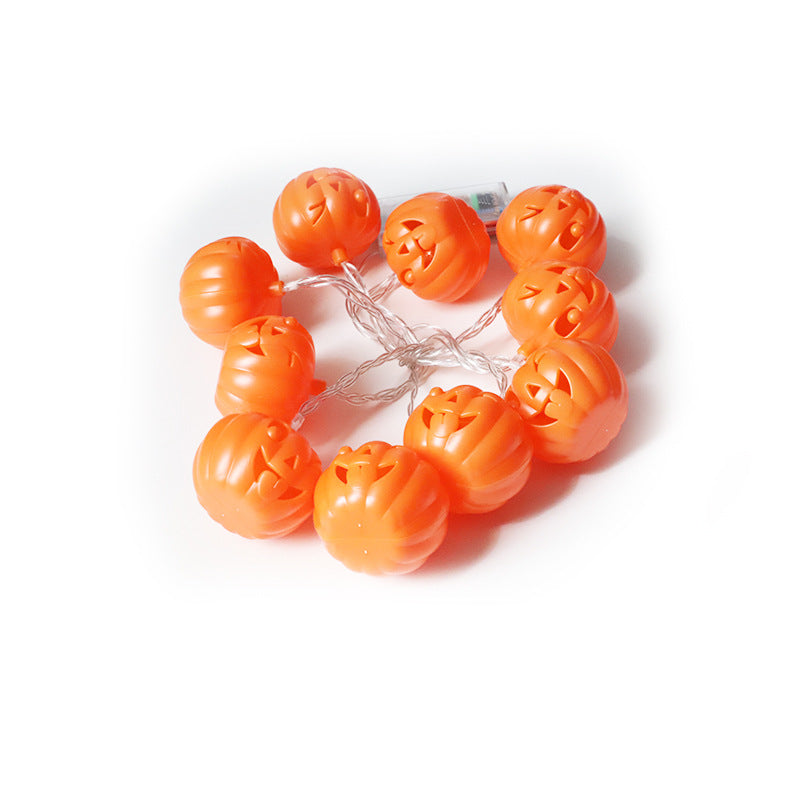 's new LED Halloween pumpkin decorative light string, ghost festival atmosphere decoration ghost LED battery box light string